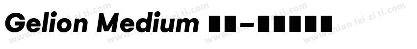 Gelion Medium 下载字体转换